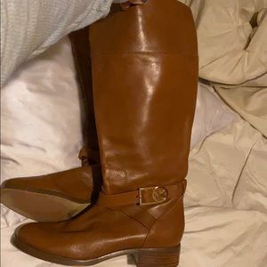 Michael kors tan cognac Harland riding boot size 8